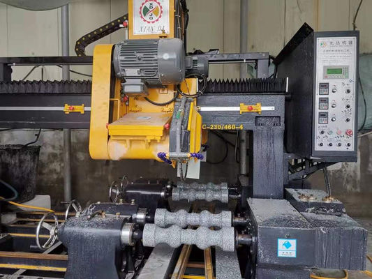 Quality PLC / CNC Four Pcs Baluster Cutting Machine For Pillar,column Base And Column Caps Roadblock factory